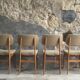 Set of 6 Scandinavian-style chairs stamped NF Seat 44 - 1960