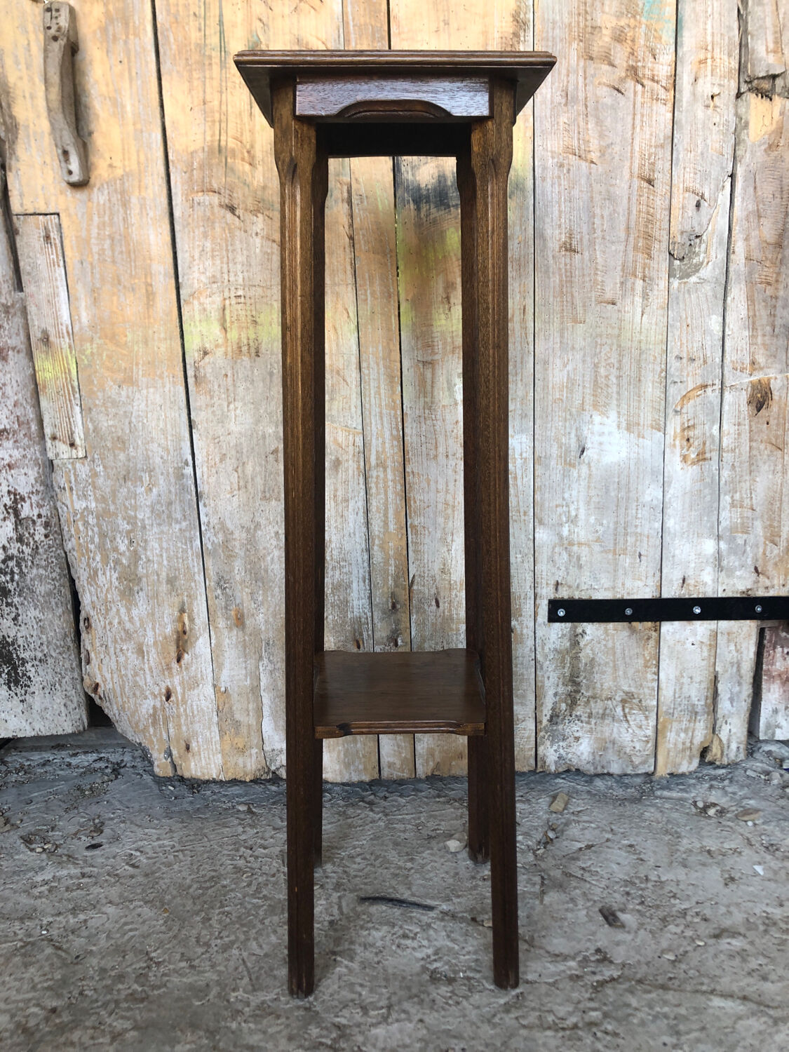 Sellette porte pot bois vintage