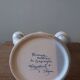 Candlestick candle holder signed Fitzpatrick Forgotten earthenware from Gascony