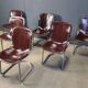 Vintage dining chairs by Cidue, set of 6, 1970s.