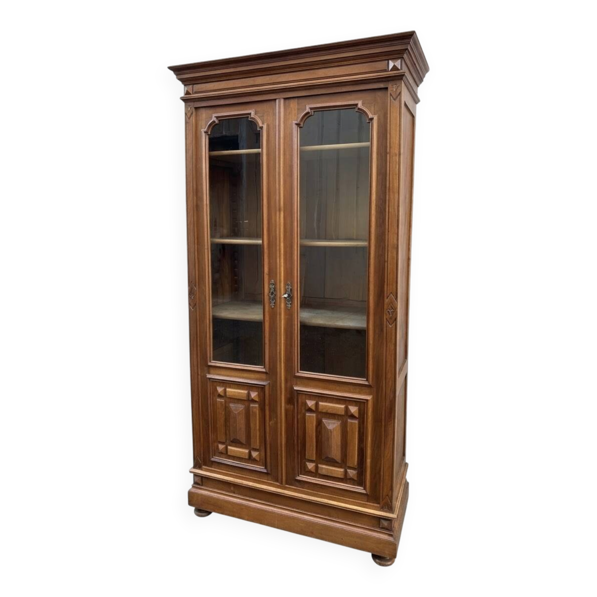 Napoleon III walnut library