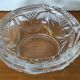 Vintage ashtray in pressed glass art deco floral pattern