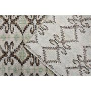 1970s Turkish Hand-Knotted Wool Cotton Beige Runner Rug 70x262
