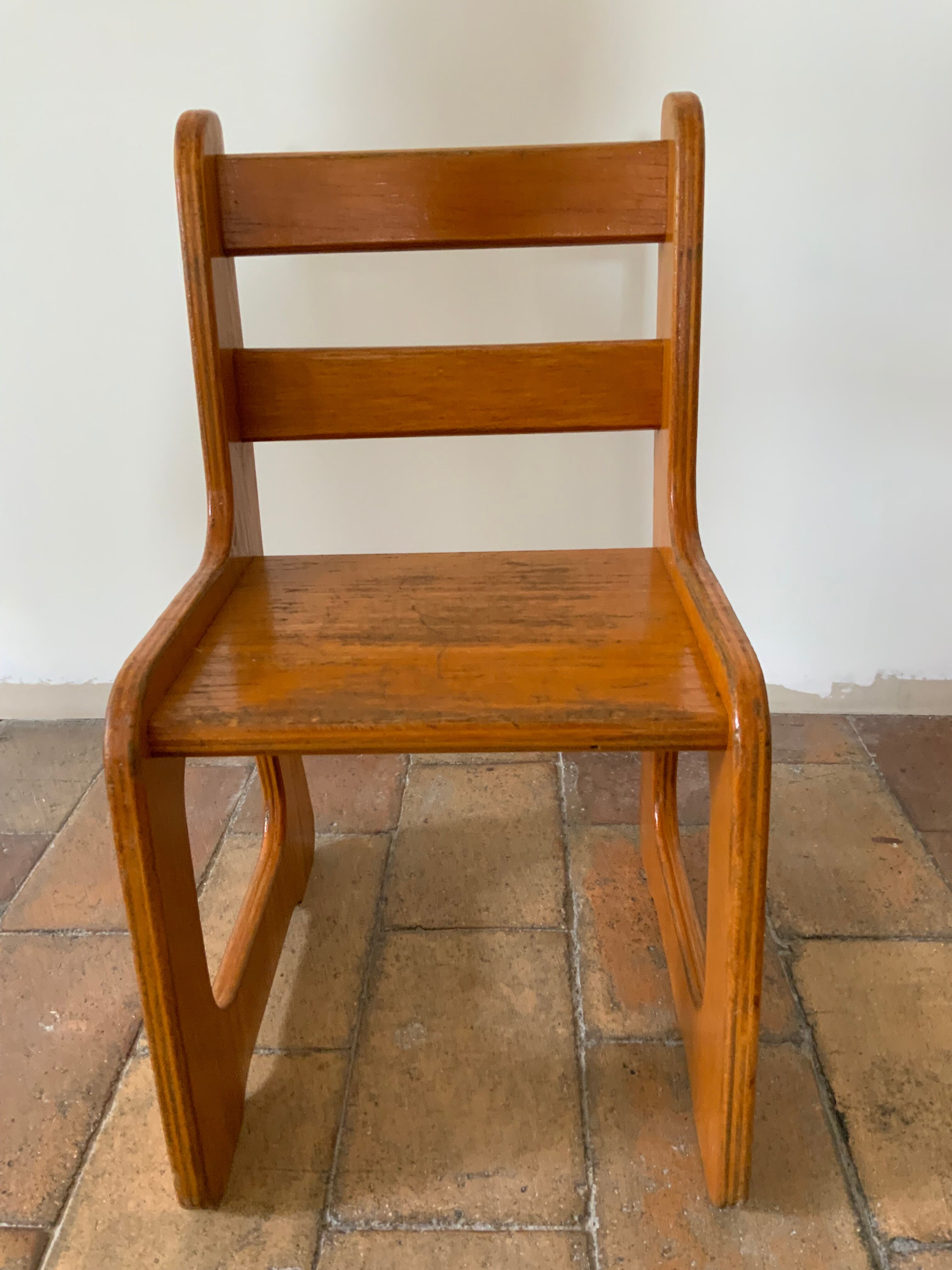 Vintage sled children's chair