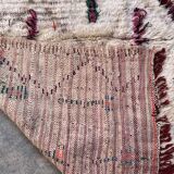 Tapis Berbère  blanc, Cream  Azilal - 223 x 100 cm