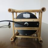 Bamboo lamp lampshade tubular years 70 80