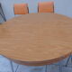Table is kitchen chairs orange formica vintage year 60 70