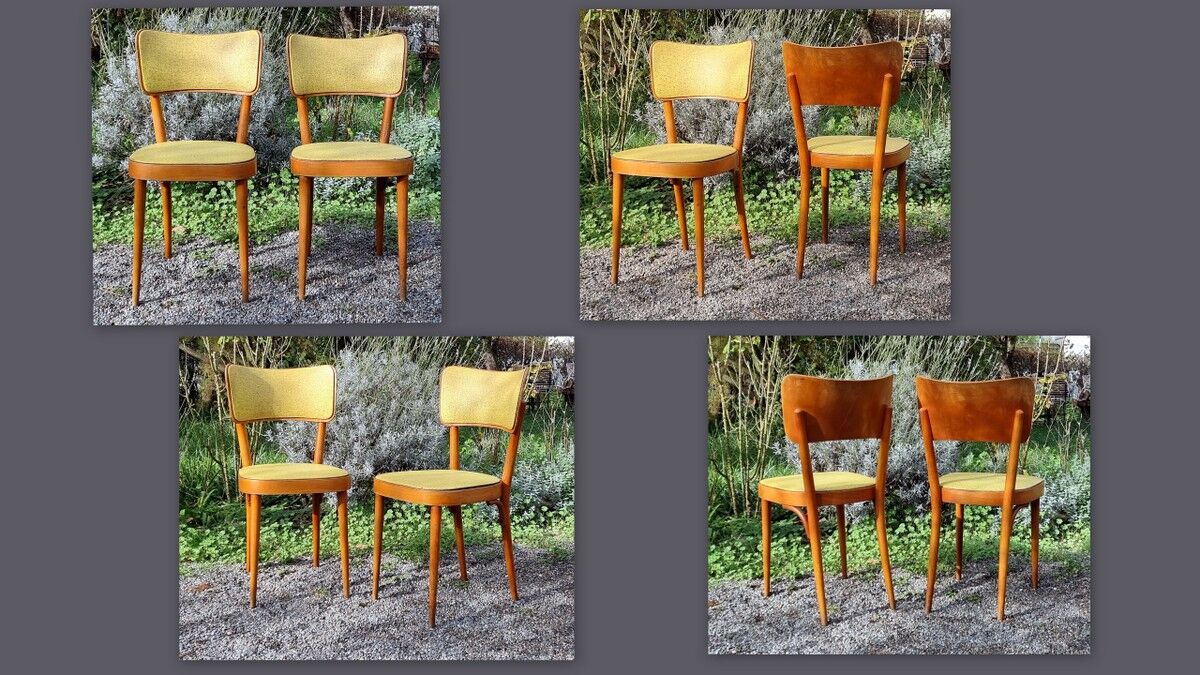 Pair Baumann chairs 50s