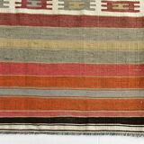 Red & Brown Turkish Kilim Rug 140x243Cm SK 35178