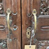 Bikaner wardrobe - Rajasthan, carved from Burmese teak.