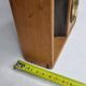 Ancien monnayeur de comptoir en bois et laiton, 21 cm