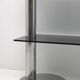 Mid-century Modern Italian Chromed Steel and Smoked Glass Console, 1970s
