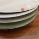 Set of 5 ceramic dessert plates