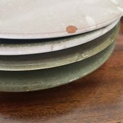 Set of 5 ceramic dessert plates