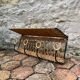 Vintage rattan wall coat rack