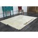 Vintage Turkish Hand-Knotted Wool Cotton Beige Kilim Area Rug 157x203