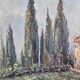 Huile sur toile signée, Mas en Provence