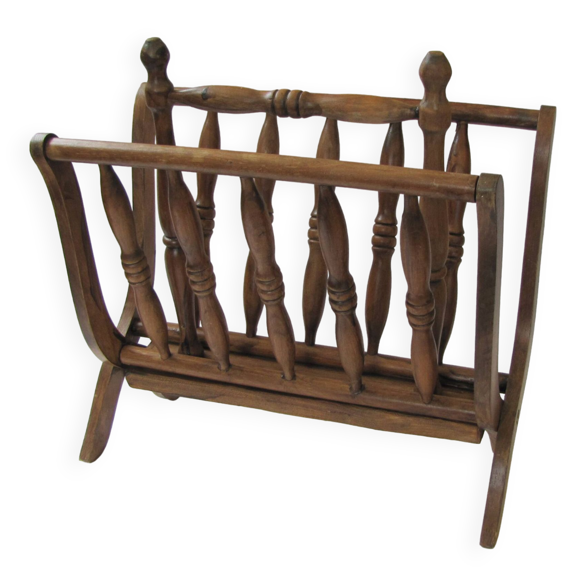 vintage wooden magazine rack n°2