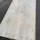 Parisian desk from the 1940s stripped to raw solid wood, 120cm.