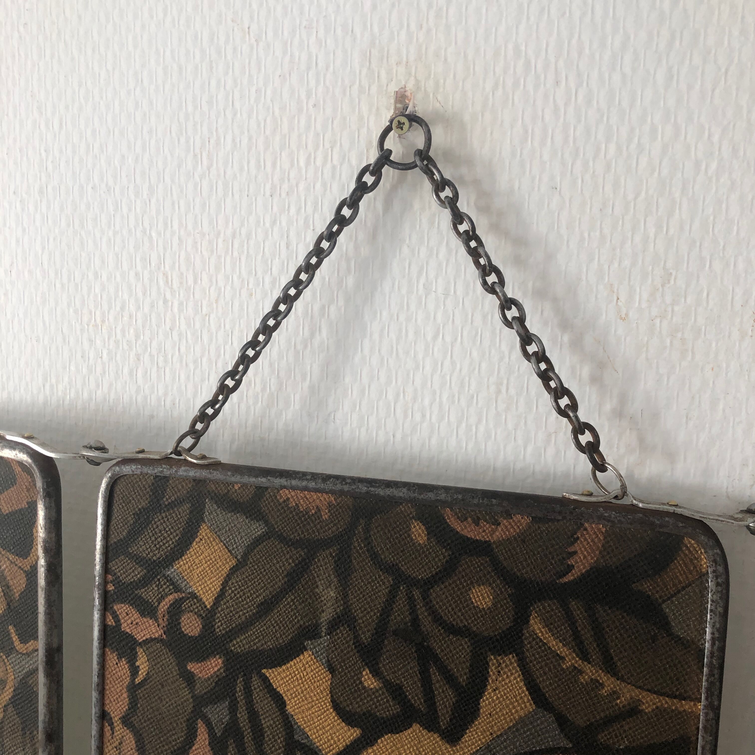 Barber vintage mirror 1930 - 28x69cm