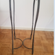 Wrought iron pedestal table