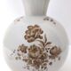 Ivory Ceramic Vase with Brown Floral Details by Rosenthal, Italy