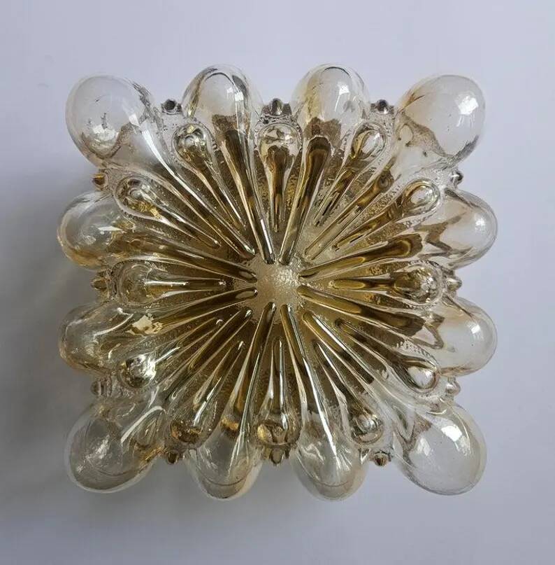 Rare Midcentury Flush Mount Limburg, Helena Tynell, Germany, 1970s