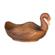 Panier en osier en forme de canard