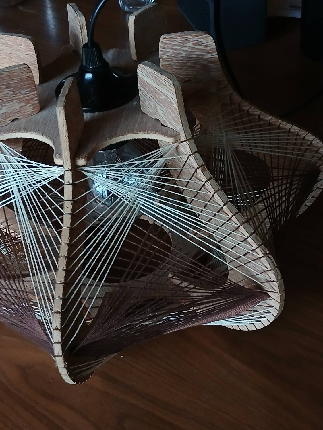 Scandinavian wooden and wire suspension, years