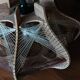 Scandinavian wooden and wire suspension, years