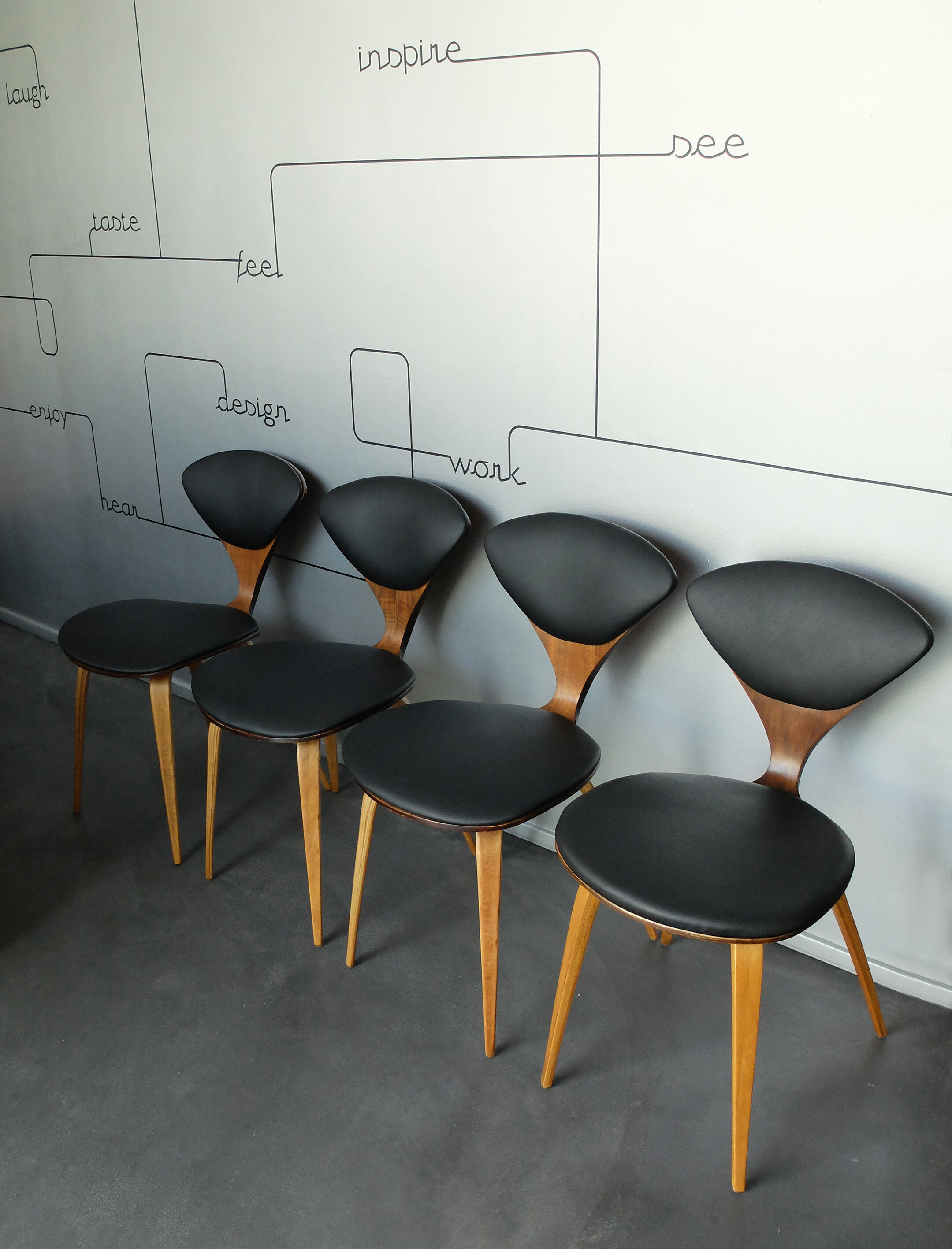 Chairs plywood teak of Norman Cherner, Plycraft, USA, lot 4