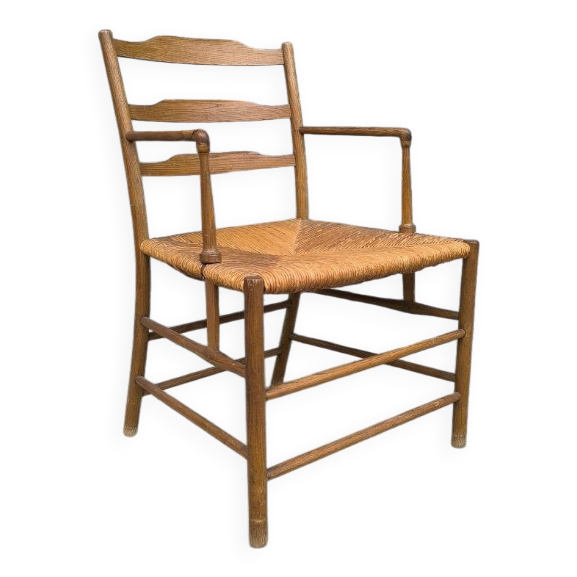 Early 19th century stepped back armchair