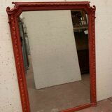 Napoleon III style mirror in wood and patinated stucco XX century