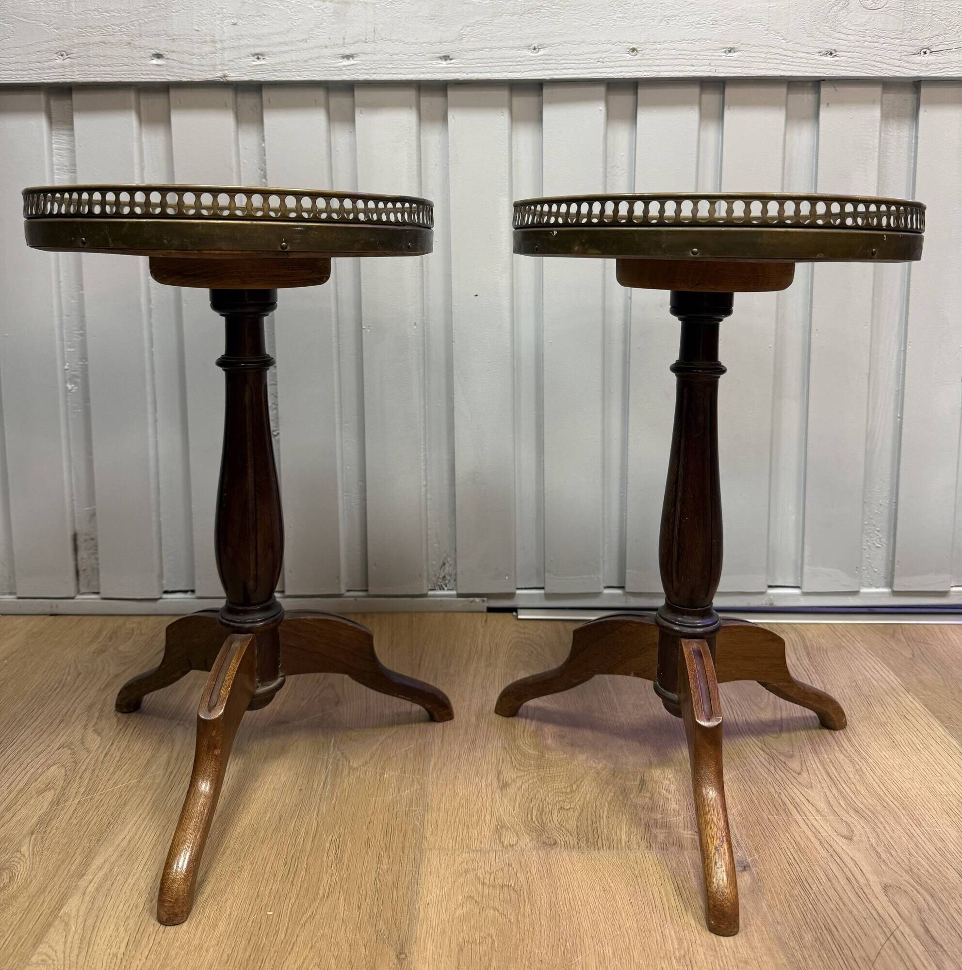 Pair of small side tables