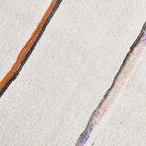 2x5 Natural White Turkish Vintage Runner Rug, 72x169Cm