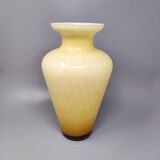 1960s Beige Vase in Murano Glass. Made in Italy
