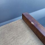 Bookcase wood and feet black metal