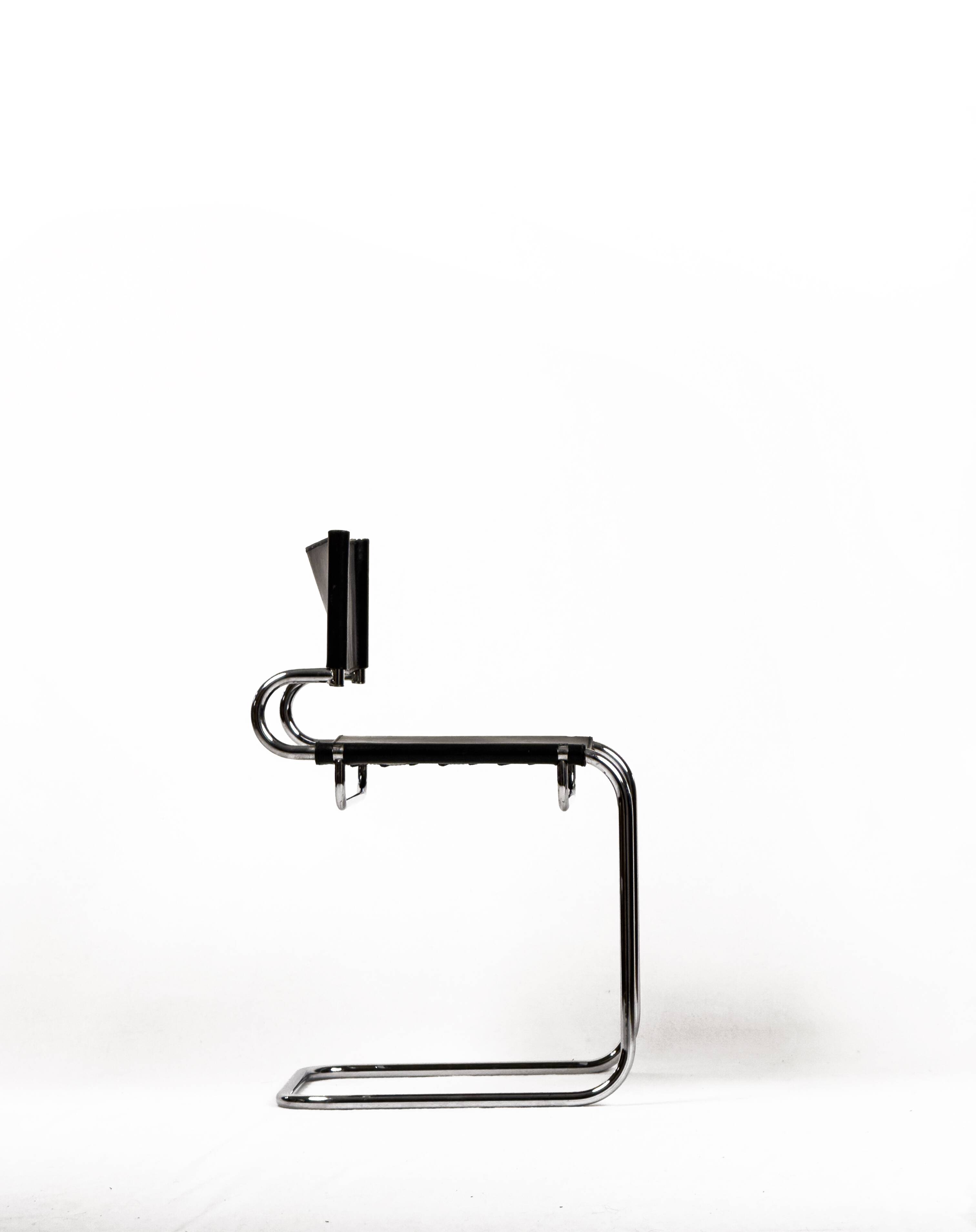 "Terrj" leather chair by Luigi Saccardo for Arrmet – Italy, 1970s