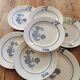 Old St Amand flat plates, blue roses