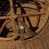 Rattan wicker stool