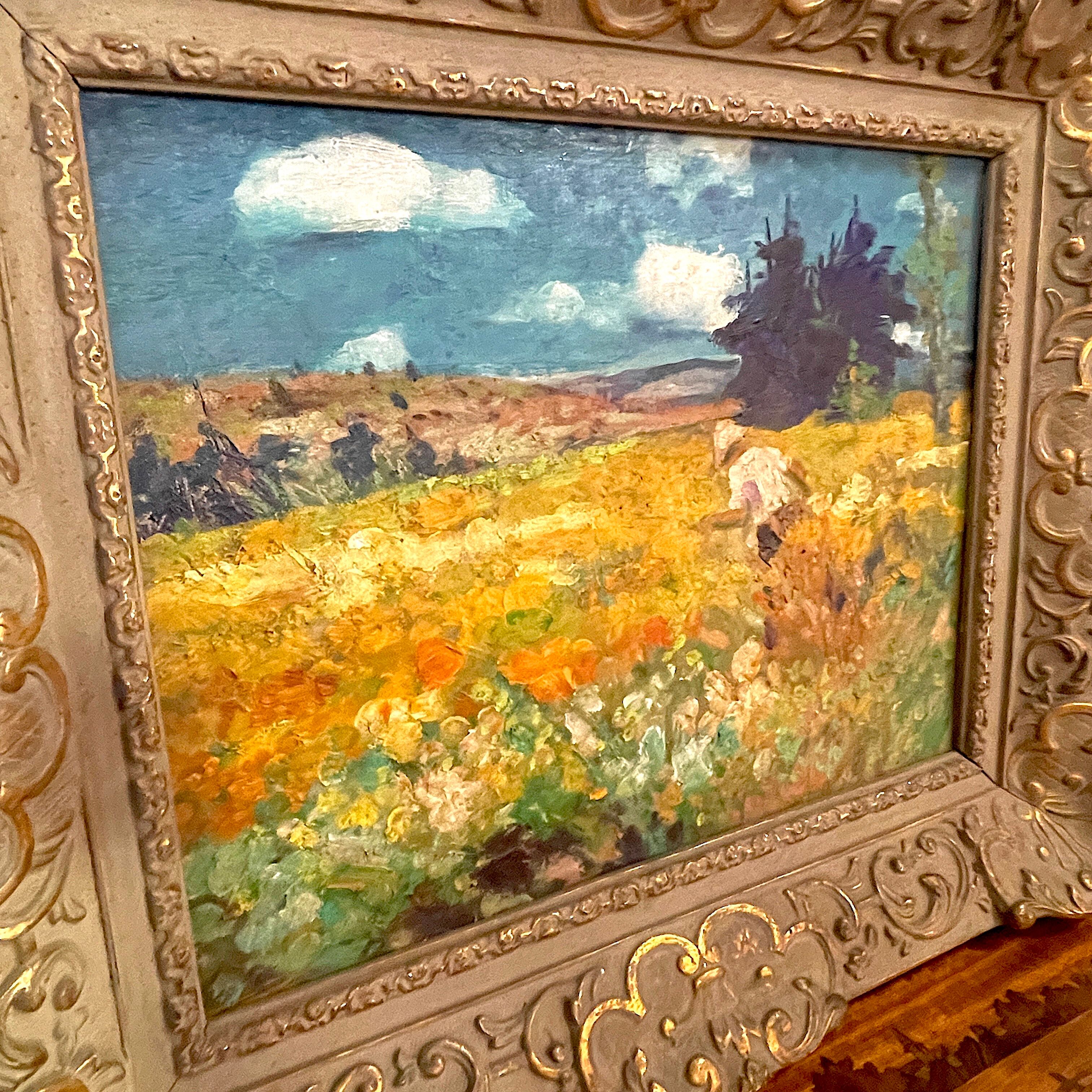 Impressionist painting, Robert Crommelynck " Landscape of Animated Fagne ", ca 1947