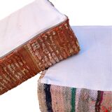 Pair of Moroccan poufs