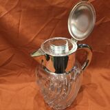 Carafe for orangeade, glass and crystal