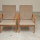 Pair of grey armchairs by Jiri Jiroutek for Intérier Praha