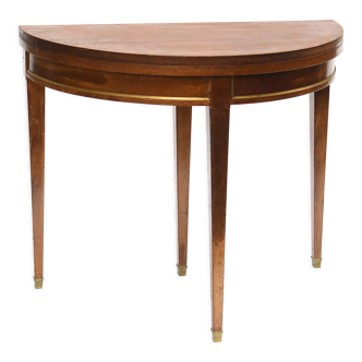 Table à jeux et de salon de forme demi-lune