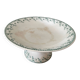 High compote bowl in opaque porcelain from Gien, Montigny model