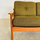 Canapé 2 personnes vintage rétro danois du milieu du siècle par Arne Wahl Iversen 1970