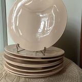 8 Asparagus plates Sarreguemines Digoin