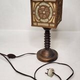 Lampe en bois Art Nouveau