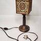 Art Nouveau wooden lamp